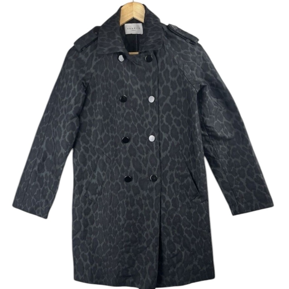 Sandro Paris Leopard Animal Print Jacket/coat‎ Size 40 USA L